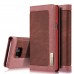 Samsung Galaxy Note 7 - CaseMe Vintage Denim Material Stand Wallet Protective Phone Cover Case - Red